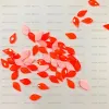 Nail polish diamond, imitation Austrian diamond, pomegranate red peach leaf-shaped colorful diamond, nail polish diamond of the opposite sex Specification image
